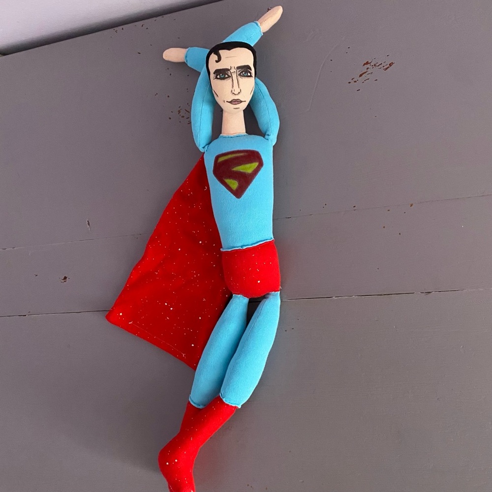 💥SUPERMAN💥 17” PLUSH Handmade CUSTOM Collectible ONE-OF-A-KIND